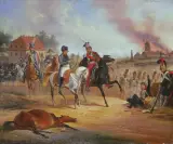 January Suchodolski, Napoleon i ks. Józef Poniatowski pod Lipskiem