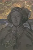 Portret oficera (Podhalańczyk) by Stanisław Ignacy Witkiewicz, pastel, papier, sold Jun 1996