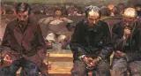 Na etapie by Jacek Malczewski, olej, płótno, sold Jun 1996