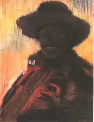 Fryderyk Pautsch, Hucuł w słońcu, pastel, papier