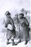 Franciszek Kostrzewski, Jarmarczny sprzedawca czapek