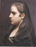 Stanisław Grocholski, Portret dziewczyny z konwalią, olej, płótno