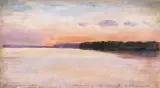 Józef Chełmoński, Jezioro - poranek