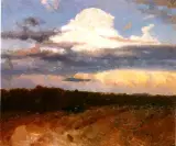 Ferdynand Ruszczyc, Pejzaż z obłokiem (studium do Ziemi)