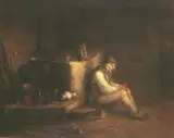 Aleksander Kotsis, Stary baca spod Babiej Góry, olej, płótno