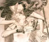Stanisław Wyspiański, Achilles, którego Pallas za włosy wstrzymała, kredka, papier