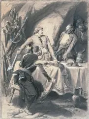 Pawlik by Elwiro Andriolli, mieszana, sold Mar 1996