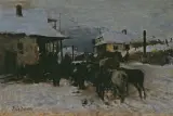 Józef Brandt, Postój w miasteczku