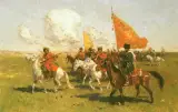 Franz Roubaud, Wyjazd Kozaków w step