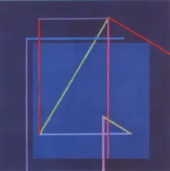 Kompozycja by Henryk Stażewski, akryl, tektura, sold Mar 1995