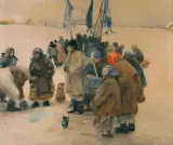 Teodor Axentowicz, Święto Jordanu, akwarela, papier