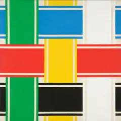 Ian Scott, Small lattice No. 41, acrylic on canvas