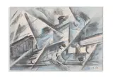 Roberto Marcello Iras Baldessari, TRENO IN VELOCITA' NELLA NOTTE (c.1916)