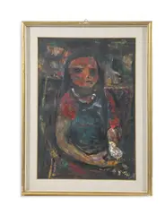 Fateh Moudarres, SENZA TITOLO, RAPPRESENTAZIONE DI UNA FIGURA FEMMINILE (ANNI '60)
