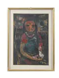 Fateh Moudarres, SENZA TITOLO, RAPPRESENTAZIONE DI UNA FIGURA FEMMINILE (ANNI '60)