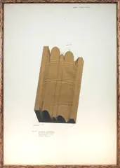 Cesare Tacchi, SEGMENTO DI CORNICE MODULARE. STUDIO N.1