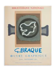 Georges Braque, BIBLIOTHEQUE NATIONALE,1960, print (other)