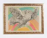 Pablo Picasso, COLOMBE VOLANT (À L'ARC EN CIEL), print (other)