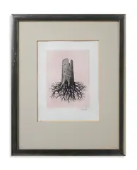 René Magritte, LA FOLIE ALMAYER (DALLA CARTELLA LE LIEN DE PAILLE), print (other)