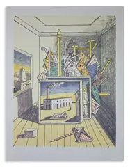 INTERNO METAFISICO (II VERSIONE) by Giorgio de Chirico, print (other), sold Apr 2026