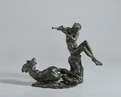 Augusto Murer, IL FAUNO E LA NINFA, sculpture