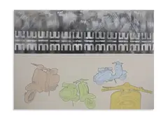 Renato Mambor, 4 LAMBRETTE COLORATE