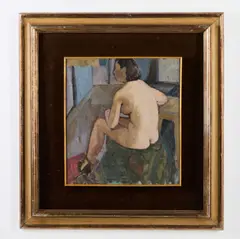Felice Casorati, NUDO SEDUTO (CON LE SCARPE)