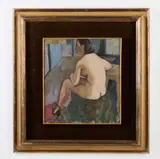 Felice Casorati, NUDO SEDUTO (CON LE SCARPE)