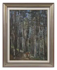 Michele Cascella, BOSCO CON CARRO DI BUOI