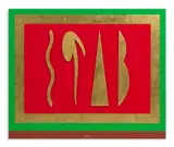 Lucio Del Pezzo, QUADRO IN ROSSO E ORO