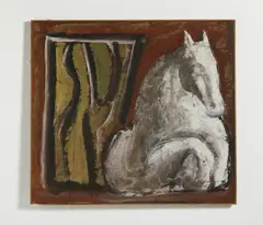 Mario Sironi, COMPOSIZIONE CON CAVALLO (1940 ca)