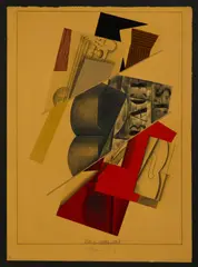 DALLA SERIE OMAGGIO A BRAQUE: DUO A' CORDES OP.5 , ANNI '70 by Aldo Mondino, sold Feb 2026