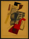 Aldo Mondino, DALLA SERIE OMAGGIO A BRAQUE: DUO A' CORDES OP.5 , ANNI '70