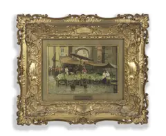 Attilio Pratella, Scena di mercato