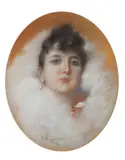 Gaetano Esposito, Ritratto di gentildonna con orecchino di perla