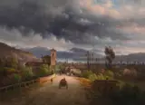 Giovanni Renica, Temporale. Veduta presso Salò