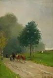 Lorenzo Delleani, Buoi sulla strada bianca