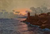 Giacinto Bo, Veduta costiera al tramonto