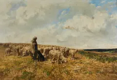 Leon Georges Calves, Gregge al pascolo