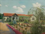 Helen Allingham, Casa con giardino fiorito