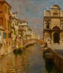 Rubens Santoro, Rio dei Mendicanti presso la Scuola Grande di San Marco a Venezia