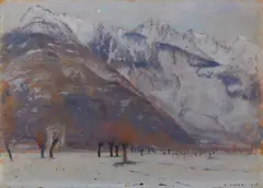 Cesare Maggi, Paesaggio montano innevato