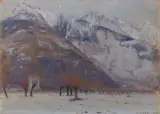 Cesare Maggi, Paesaggio montano innevato