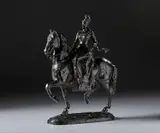 Emmanuel Frémiet, Isabella di Baviera a cavallo, sculpture