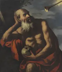 Pietro della Vecchia, San Girolamo e l'angelo del giudizio