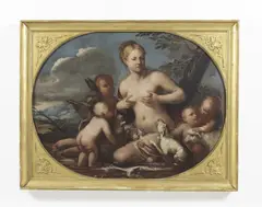 Antonio Domenico Beverense, Scena allegorica, probabilmente l'Allegoria dell'Abbondanza