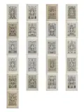 Giovanni Maria Cassini, Gruppo di 21 incisioni tratte dal 'Novus Thesaurus Gemmarum Veterum ex Insignioribus Dactyliothecis Selectarum Cum Explicationibus', print (other)