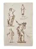 Giuseppe Latini Detto Il Maestro Del Ricciolo, Studio di figure e sculture