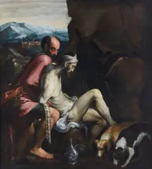 Jacopo Bassano, e bottega Il buon samaritano
