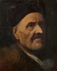 Balthasar Denner, Ritratto di uomo con pelliccia